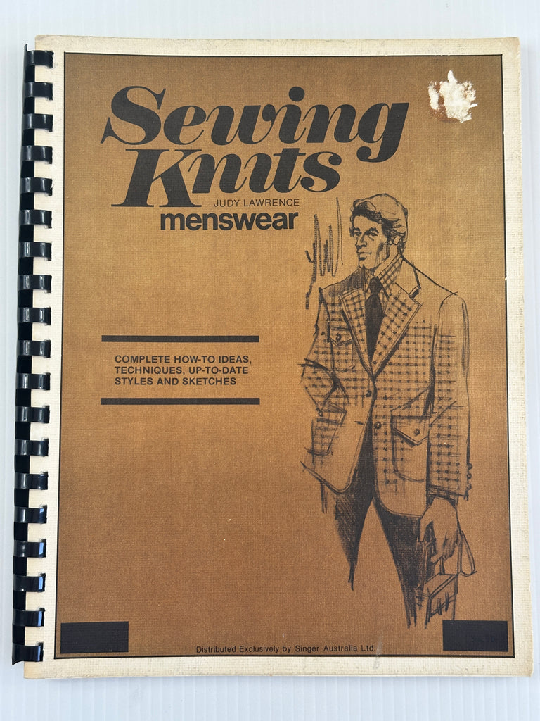 ONE ONLY: Sewing Knits Judy Lawrence for Singer Sewing Knits Menswear 1971