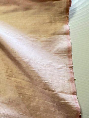 Modern Fabric Silk Dupion Shantung Style Plain Pale Pink 108cm Wide