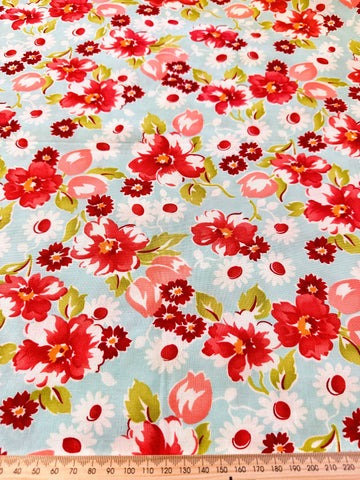 LAST PIECE Modern Fabric Quilt Cotton Ruby Bonnie & Camille for Moda OOP 108cm x 50cm