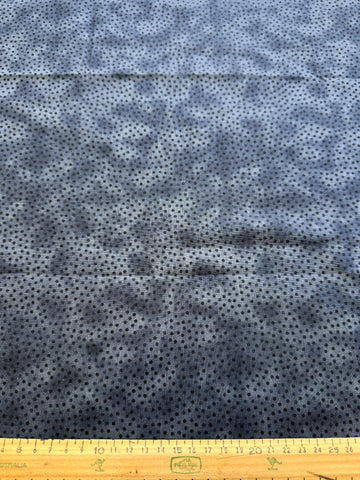 SINGLE FAT QUARTER: Modern Fabric Grey Spots on Mottled Grey Base 50cm x 50cm