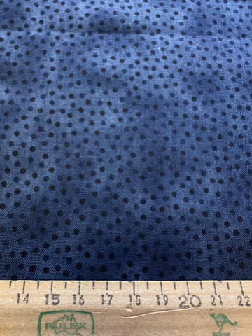 SINGLE FAT QUARTER: Modern Fabric Grey Spots on Mottled Grey Base 50cm x 50cm