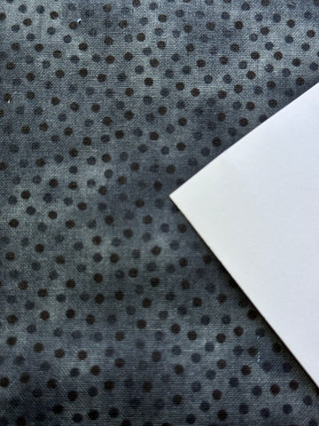 SINGLE FAT QUARTER: Modern Fabric Grey Spots on Mottled Grey Base 50cm x 50cm