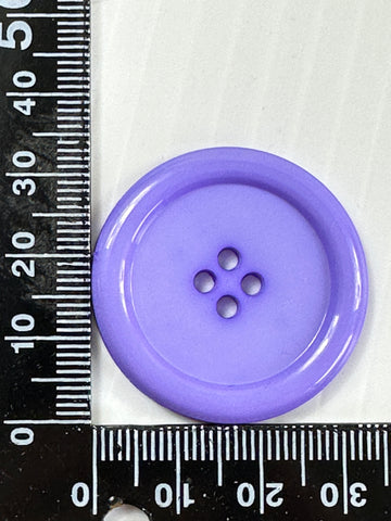 THREE SETS LEFT: Vintage Buttons 1970s Lavender Purple 4-Hole Large 34mm