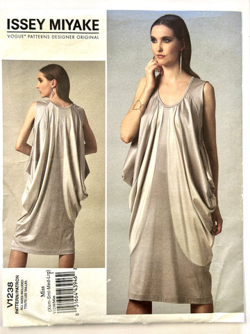 DRESS: Vogue American Designer Sewing Pattern Issey Miyake 2011 Uncut Size XSM-LRG *V1238
