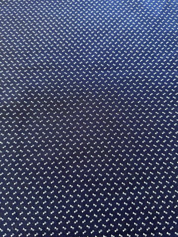 LAST PIECE Modern Fabric Windham Fabrics Devon Shirtings White Keys on Blue Nancy Gere 112cm x 50cm