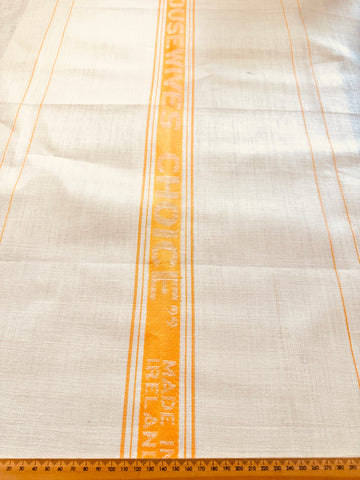 Vintage Tea Towel Thick Irish Linen Housewives Choice Mid-Century Unused Extra Large 68cm x 88cm