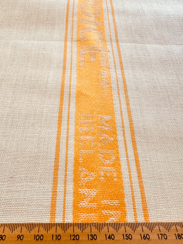 Vintage Tea Towel Thick Irish Linen Housewives Choice Mid-Century Unused Extra Large 68cm x 88cm