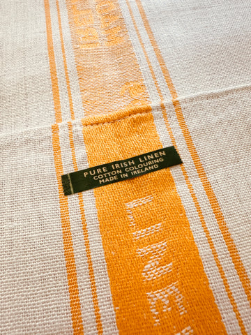 Vintage Tea Towel Thick Irish Linen Housewives Choice Mid-Century Unused Extra Large 68cm x 88cm