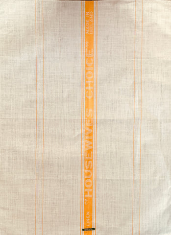 Vintage Tea Towel Thick Irish Linen Housewives Choice Mid-Century Unused Extra Large 68cm x 88cm