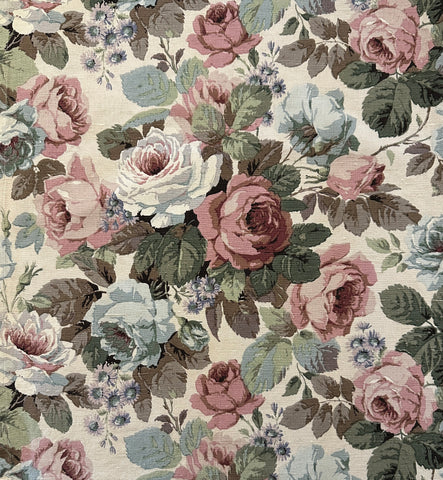 PATTERN REPEAT: Vintage Fabric 1950s 60s Magnificent Chelsea Sanderson Cotton Linen Drapery 53cm x 65cm