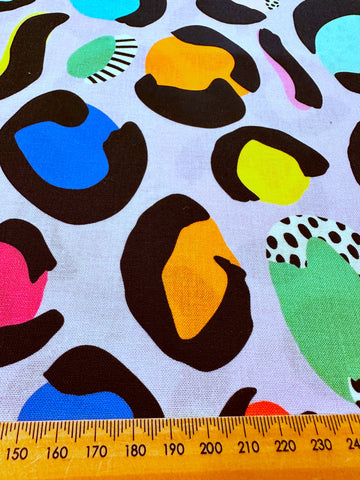 Modern Fabric Nerida Hansen x Brook Gossen Cotton OOP Abstract Designs on Lavener 144cm Wide
