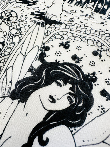 Vintage Fabric Uber Rare Ethel Larcombe Studio Magazine 'Summer' Art Nouveau Kanebo Cotton 88cm Wide