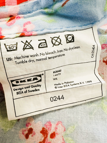 Vintage Fabric Sheeting Cotton 1999 Rosali in Blue Cath Kidston Ikea 75cm Wide