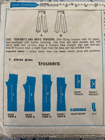 PANTS: Style 1971 teen's and men's pants size 40" *3302
