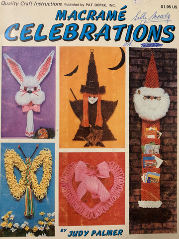 For those who love to celebrate! 'Macrame Celebrations' 16 projects 1970s