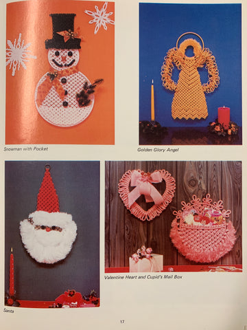 For those who love to celebrate! 'Macrame Celebrations' 16 projects 1970s