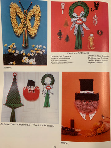 For those who love to celebrate! 'Macrame Celebrations' 16 projects 1970s
