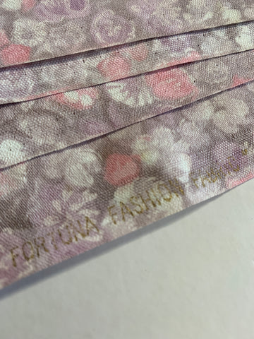 LAST 1/2m: Vintage Fabric Light Weight Cotton 1960s Muted Floral