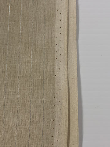 3m LEFT: Modern Pale Almond Light Weight Cotton w/ Lurex Thread 70s Vibe