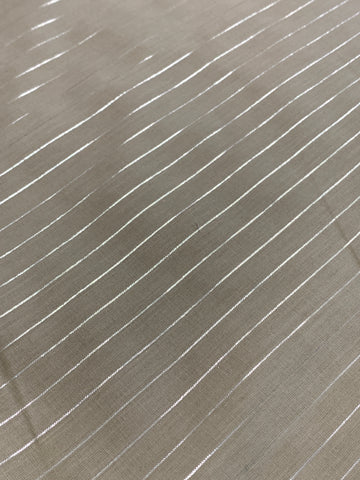 3m LEFT: Modern Pale Almond Light Weight Cotton w/ Lurex Thread 70s Vibe