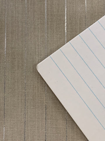 3m LEFT: Modern Pale Almond Light Weight Cotton w/ Lurex Thread 70s Vibe