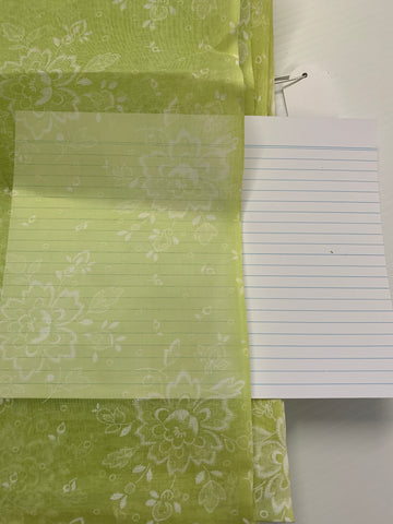 LAST 1/2m: Vintage 1960s Permanent Finish Stiff Cotton Organdy Lime Green