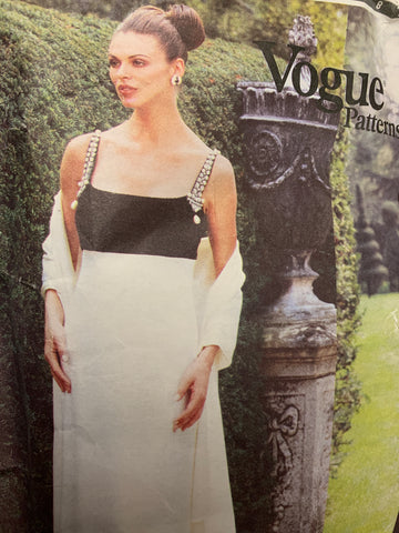 EVENING DRESS STOLE: Vogue Badgley Mischka 1997 size 14-16 *1903