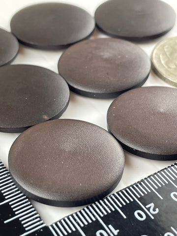 ONE SET ONLY: vintage brown matte plastic buttons shank buttons 28mm