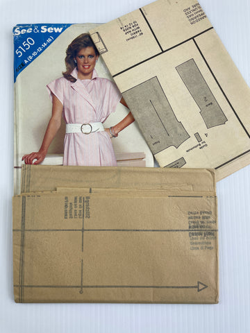 LOOSE-FITTING DRESS: See & Sew 1980s sizes 8-16 uncut *5150