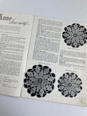 Paragon Crochet Book number 115 15 pages 7 projects home decor 40s?