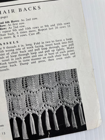 Paragon Crochet Book number 115 15 pages 7 projects home decor 40s?