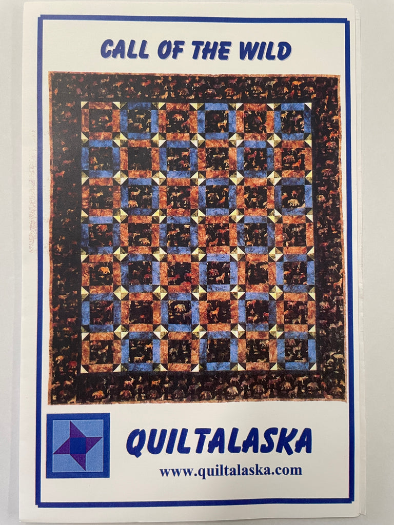 CALL OF THE WILD by QUILT ALASKA 2002: Paper pattern for quilt 187cm x 218cm