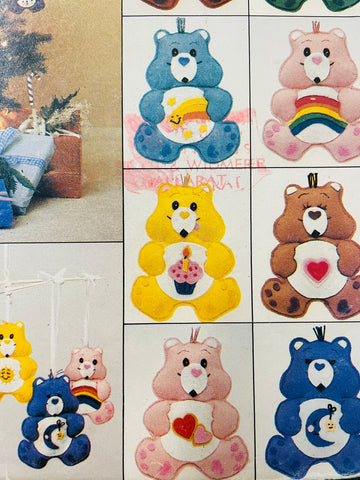CARE BEARS SOFT DOLL ORNAMENTS: Butterick 1980s sewing pattern + template sheet  *6725