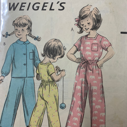 PYJAMAS: Weigel's child's pyjamas breast 26" size 8? *1290