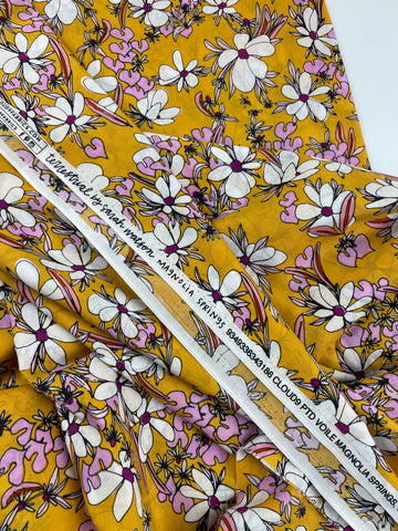 1m LEFT: Modern Fabric 100% Organic Cotton Cloud9 Magnolia Springs