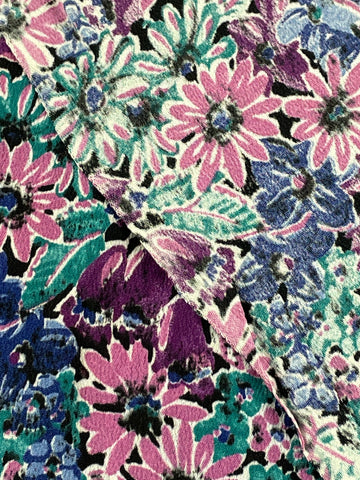 LAST PIECE: Uber rare 1930s lightweight rayon crepe 80cm wide x 70cm long