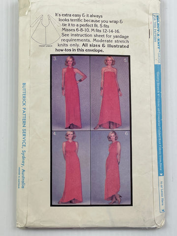 SEVEN WAY WONDER DRESS: Butterick stretchy fabrics one size 1977 *5230