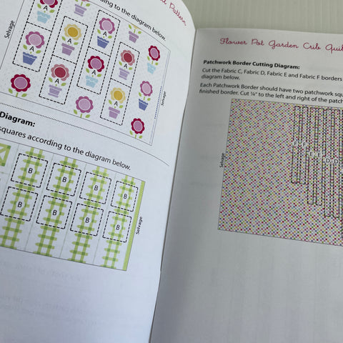 FLOWER POT GARDEN by HOLLY HOLDERMAN: Paper pattern for crib or lap quilt LakeHouse Dry Goods