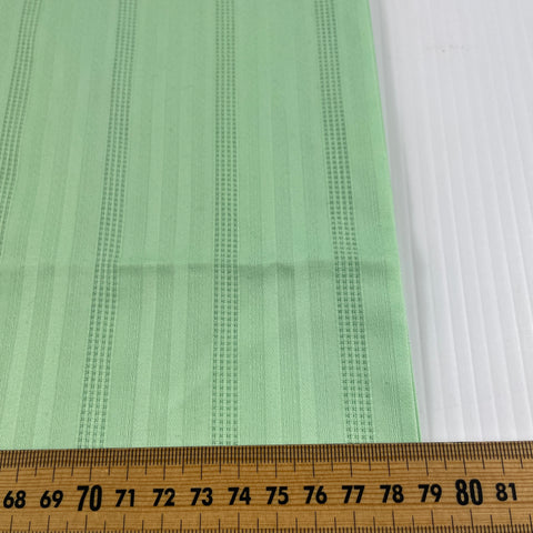 2m LEFT: Modern Fabric Light Weight Green Cotton Blend w/ Fancy Weave