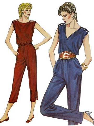 JUMPSUIT: Kwik Sew 1983 sizes 6-12 factory folded Kerstin Martensson *1310